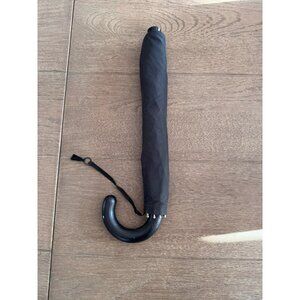 VTG Knirps Black Classic Travel Umbrella & Case Black Collapsible